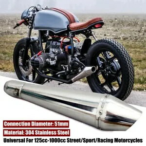 125cc-1000cc ストリートバイク用取り外し可能な 38-51 ミリメートル GP 排気マフラーパイプ For 125cc-1000cc Street Motorcycles Removable 38-51mm GP Exhaust Muffler Pipe