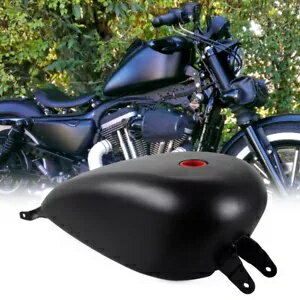 ブラック 3.3 ガロン ガス燃料タンク ハーレーダビッドソン スポーツスター 883 1200 XL883N に適合 Black 3.3 Gallon Gas Fuel Tank Fits Harley Davidson Sportster 883 1200 XL883N