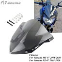 オートバイフロントガラスフロントガラス ABS プラスチックヤマハ MT-07 FZ-07 2018-2020 Motorcycle Windshield Windscreen ABS Plastic For Yamaha MT-07 FZ-07 2018-2020