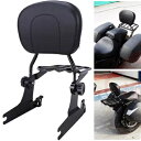 シーシーバー バックレスト ラック ブラック ハーレー ソフテイル EFI FXS FLST FLSTF ナイトトレイン用 Sissy Bar Backrest Rack Black For Harley Softail EFI FXS FLST FLSTF Night Train