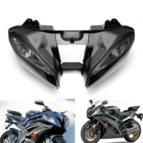 クリアヘッドライトヘッドライトランプアセンブリヤマハ YZF-R6 YZF R6 2008-2016 に適合 Clear Headlight Head Light Lamp Assembly Fit For Yamaha YZF-R6 YZF R6 2008-2016