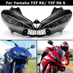 ヘッドライトヘッドランプアセンブリヤマハ 2003-2005 YZF-R6 & 2006-2009 YZF R6S Head Light Head Lamps Assembly For Yamaha 2003-2005 YZF-R6 & 2006-2009 YZF R6S