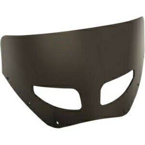 メンフィス シェイズ 9インチ ダーク ブラック スモーク ロード ウォリアー ベント フロントガラス ハーレー ソフテイル Memphis Shades 9