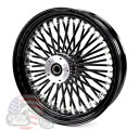16 x 3.5 ブラックアウト 46 ファットキング スポーク リア ホイール リム ハーレー ツーリング ソフテイル ダイナ 16 x 3.5 Black Out 46 Fat King Spoke Rear Wheel Rim Harley Touring Softail Dyna