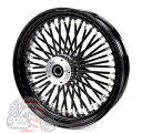 Ultima 18 X 3.5 ブラックアウト 48 キング スポーク フロント ホイール リム シングル ディスク ハーレー Ultima 18 X 3.5 Blackout 48 King Spoke Front Wheel Rim Single Disc Harley