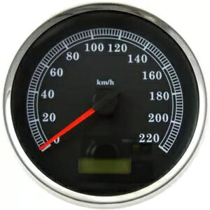 5インチ プログラマブル電子スピードメーター ブラック KM/H ハーレー FLHR ソフテイル ダイナ 04-13 5" Programmable Electronic Speedometer Black KM/H Harley FLHR Softail Dyna 04-13 