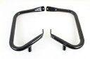 ブラック リア 1 1/4インチ バッファロー フレーム クラッシュ エンジン ガード バー 97-13 ハーレー ツーリング FLT Black Rear 1 1/4" Buffalo Frame Crash Engine Guard Bar 97-13 Harley Touring FLT