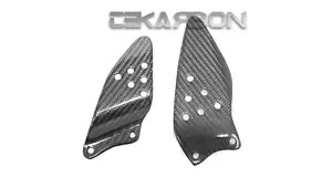 2005 - 2006 カワサキ ZX6R カーボンファイバー ヒール プレート フットレスト ペグ 2005 - 2006 Kawasaki ZX6R Carbon Fiber Heel Plates Footrest Peg