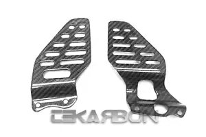2017 - 2020 ヤマハ YZF R6 カーボンファイバー ヒール プレート フットレスト ペグ 2017 - 2020 Yamaha YZF R6 Carbon Fiber Heel Plates Footrest Peg