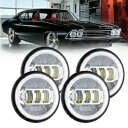 4x 5-3/4インチ 5.75インチ LED ヘッドライト DRL ターンシグナル付き BMW 325i 528i 535i 735i E30用 4x 5-3...