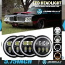 オールズモビル デルタ-88 Cutlass 4 個 5.75 インチ LED ヘッドライト Hi/Lo DRL Angel Eyes 用 For Oldsmo...
