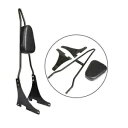ブラック乗客背もたれパッドシーシーバークッションハーレースポーツスターXL 883 1200用 Black Passenger Backrest Pad Sissy Bar Cushion For Harley Sportster XL 883 1200