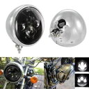 7インチ LED ヘッドライト + ハウジングバケット ヤマハ V-スター 650 1100 オートバイバイク用 7inch Led Headlight + H...