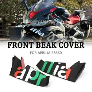 オートバイフロントヘッドライトフェアリングくちばしカウルカバーエクステンダーアプリリア RS 660 Motorcycle Front Headlight Fairing Beak Cowl Cover Extender For Aprilia RS 660