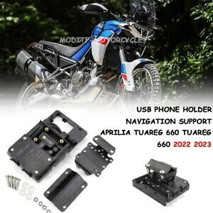 アプリリア TUAREG 660 トゥアレグ 660 2022 2023 USB 電話ホルダーナビゲーションサポート For Aprilia TUAREG 660 Tuareg 660 2022 2023 USB Phone Holder Navigation Support
