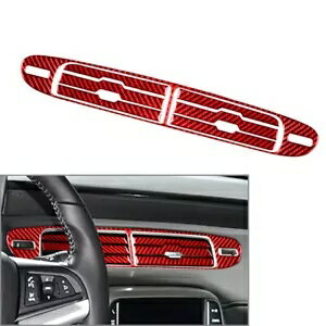 カーボンファイバー中央コンソールパネルカバートリムシボレーカマロ 2010-2015 Carbon Fiber Central Console Panel Cover Trim For Chevrolet Camaro 2010-2015