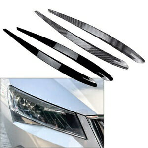إåɥ饤ȥإåɥӤޤ֤ե졼५Сȥॷ女ѡ B8 2015-19 Headlight Headlamp Eyebrow Eyelids Frame Cover Trim For Skoda Superb B8 2015-19
