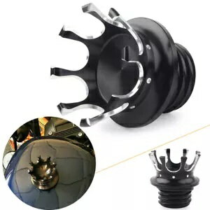 ハーレースポーツスターダイナクラウンガスキャップ燃料タンクカバー右ネジに適合 Fit for Harley Sportster Dyna Crown Gas Cap Fuel Tank Cover Right-hand Thread