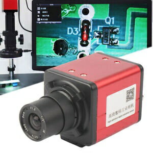 レッド工業用顕微鏡カメラ出力ズームCマウントレンズBNC VGA AV TV Red Industrial Microscope Camera ..