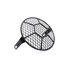 スクエアフットボールサイドマウントヘッドライトメタルマスクカバーカフェボバークルーザーカスタム Square Football Side Mount Headlight Metal Mask Cover Cafe Bobber Cruiser Custom