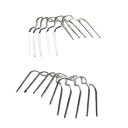 10X バイクフロントヘッドライトスプリングクリップホルダーリテーナーファスナーフィクサーカスタム 10X Motorbike Front Headlight Spring Clip Holder Retainer Fastener Fixer Custom