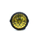 サイドマウントメタルグリルアロースタイルカバーレトロヘッドライトカフェレーサーボバー用 Side Mount Metal Grill Arrow style Cover Retro Headlight For Cafe Racer Bobber