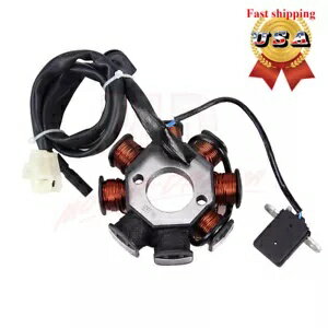 ステータマグネト 8 コイル GY6 50cc スクーター原付中国 TaoTao ROKETA ベスパ AC Stator Magneto 8 C..