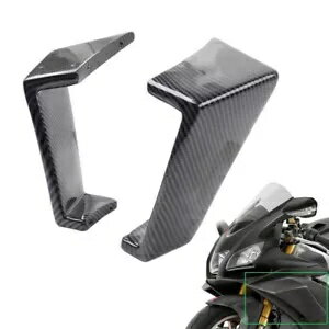 カーボンファイバーウイングレット固定翼エアディフレクターフェアリングアプリリア RSV4 RF 09-21 Carbon Fiber Winglet Fixed Wing Air Deflectors Fairing For Aprilia RSV4 RF 09-21