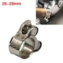 オートバイの排気管クランプ 26-63 ミリメートルステンレス鋼マフラー固定キャリパー 1x Motorcycle Exhaust Pipe Clamp 26-...