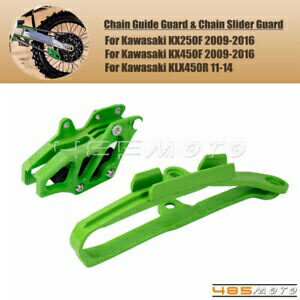 カワサキ KX250 KX450F KLX450R チェーンガイドガード & チェーンスライダーガードプラスチック For Kawasaki KX250 KX450F KLX450R Chain Guide Guard & Chain Slider Guard Plastic