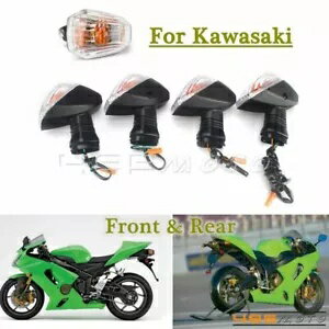 フロント & リアターンシグナルインジケーターアンバーライト Kawasaki KLE650 KLR650 ZX-6R Front & Rear Turn Signal Indicator Amber Light For Kawasaki KLE650 KLR650 ZX-6R