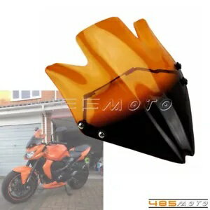 オレンジバイクフロントガラス裸フロントガラスカワサキ Z750 Z750R 2007-2012 Orange Motorbike Windscreen Naked Windshield For Kawasaki Z750 Z750R 2007-2012