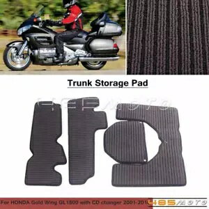 ブラック トランク サドルバッグ カーペット マット キット ホンダ 01-10 ホンダ ゴールドウィング GL1800 CD付き Black Trunk Saddlebag Carpet Mat Kit For Honda 01-10 HONDA Gold Wing GL1800 w/CD