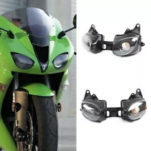 オートバイフロントヘッドライトハウスヘッドランプアセンブリ Kawasaki Ninja ZX6R 07 08用 Motorcycle Front Headlight House Headlamp Assembly for Kawasaki Ninja ZX6R 07 08
