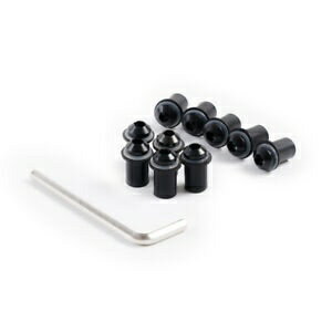 ブラック フロントガラス ボルト キット 2021 Kawasaki Ninja ZX10R 2022 フロントガラスネジ用 Black Windscreen Bolt Kit for 2021 Kawasaki Ninja ZX10R 2022 Windshield Screws