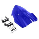 バイク フロントガラス ヤマハ MT-07 2018 2018 2020 プラスチック フロントガラス - ブルー Motorbike Windshield for Yamaha MT-07 2018 2018 2020 Plastic Windscreen - Blue
