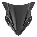 ブラック フロントガラス 2018-2023 Kawasaki Ninja 400 19 21 ABS プラスチック フロントガラス用 Black Windscreen for 2018-2023 Kawasaki Ninja 400 19 21 ABS Plastic Windshield