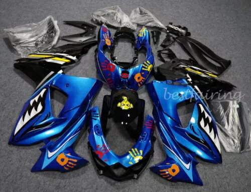 Blue Shark フェアリングキット スズキ GSXR1000 2009-2016 用 10 塗装済み ABS ボディワークセット Blue Shark Fairing Kit for Suzuki GSXR1000 2009-2016 10 Painted ABS Bodywork Set