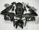 鍛造カーボンファイバー塗装フェアリングキット ホンダ CBR600RR 2005-2006 ブラックフレーム用 Forged Carbon Fiber Pain...