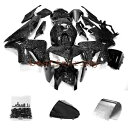 鍛造カーボンファイバーフェアリングキット ホンダ CBR600RR 2005-2006 ブラック塗装 + ボルト Forged Carbon Fiber Fai...