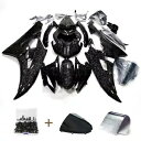 鍛造カーボンファイバーフェアリングキットヤマハ YZF R6 2006-2007 ABS ボディワーク + ボルト Forged Carbon Fiber Fa...