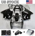 Kawasaki Ninja ZX6R 2000-2002 / ZZR600 2005-08 ブラックフェアリングキット本体 + ボルト For Kawasaki Ninja ZX6R 2000-2002 / ZZR600 2005-08 Black Fairing Kit Body + Bolt(2)