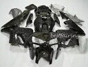 鍛造カーボンファイバーフェアリングキット ホンダ CBR600RR 2003-2021 ブラック塗装ボディ用 Forged Carbon Fiber Fairi...