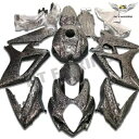 FL 射出鍛造カーボンファイバー ライクフェアリング 2007-2008 GSXR 1000 に適合 FL Injection Forged Carbon Fi...
