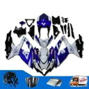 FL フェアリングキット GSXR 600 750 2008-2010 インジェクションホワイトブルー r072 に適合 FL Fairing Kit Fit ...