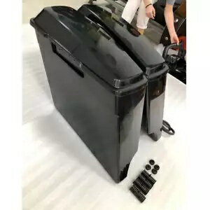 ストレッチ拡張ハードサドルバッグ新スタイルハーレーツーリングロードキング 94-13 Stretched Extended Hard Saddlebags New Style Fo..