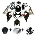 GSXR1000 2005 2006 K5 05 06 スズキインジェクションブラックシルバーボディワーク用フェアリング Fairings for GSXR1000 2005 2006 K5 05 06 Suzuki Injection Black Silver Bodywork(2)