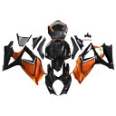 FT フェアリング GSXR 1000 2007 2008 射出成形用オレンジ ブラック x073 FT Fairing Fit for GSXR 1000 2...