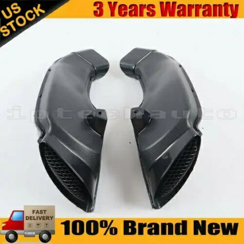 スズキ GSXR1000 2003-2004 ABS ペアラムエアインテークチューブダクト未塗装黒 For SUZUKI GSXR1000 2003-2004 ABS Pair Ram Air Intake Tube Ducts Unpainted Black