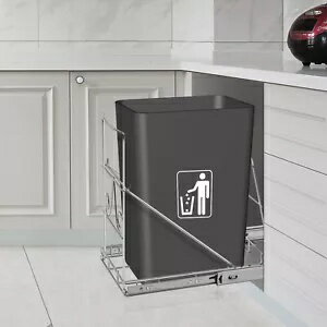引き出し式ゴミ箱、キャビネットの下、シンク下、調節可能なゴミ箱、スライドアウト棚 Pull Out Trash Can Under Cabinet Under Sink Adjustable Garbage SlideOut Shelf